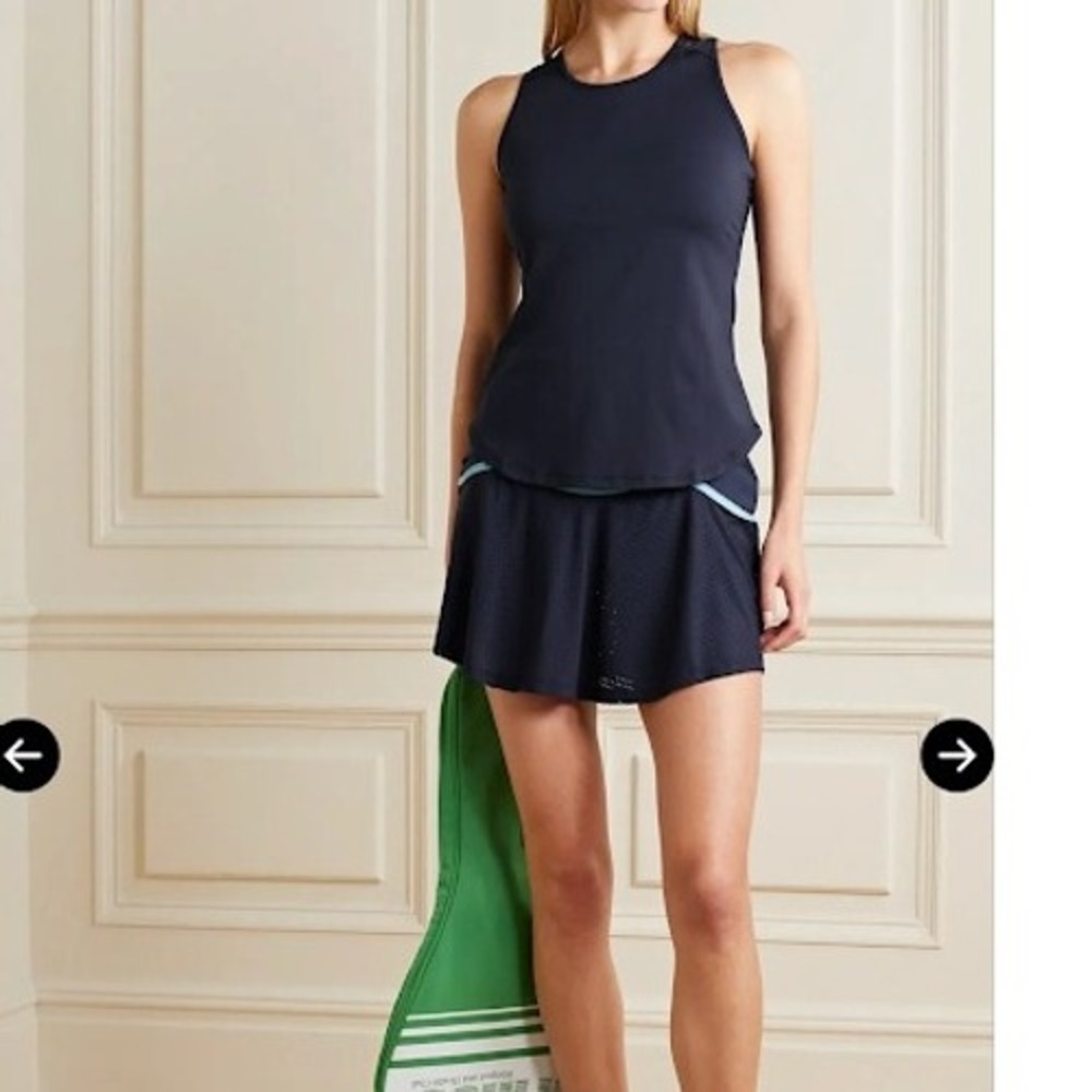 L'etoile Sport Navy Perforated Racerback Athletic Tank Top‎ Women's XL